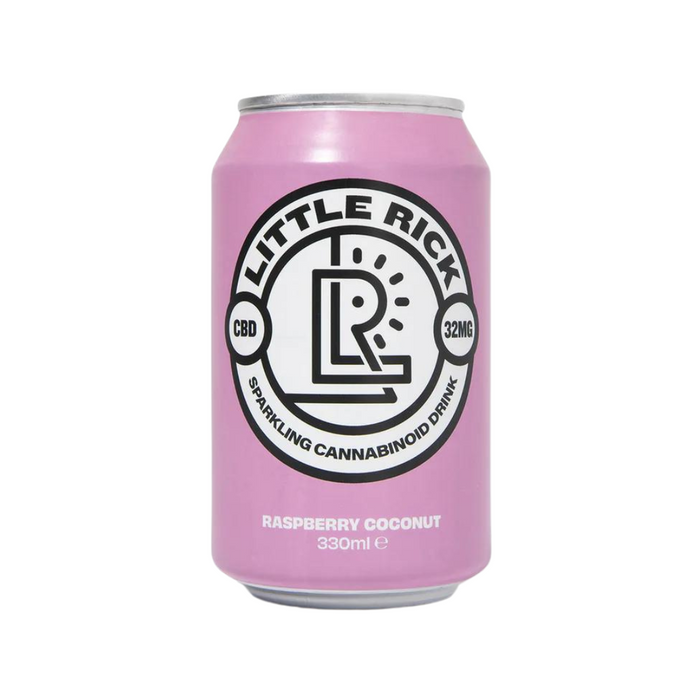 Little Rick 32mg CBD Sparkling Raspberry Coconut Drink 330ml